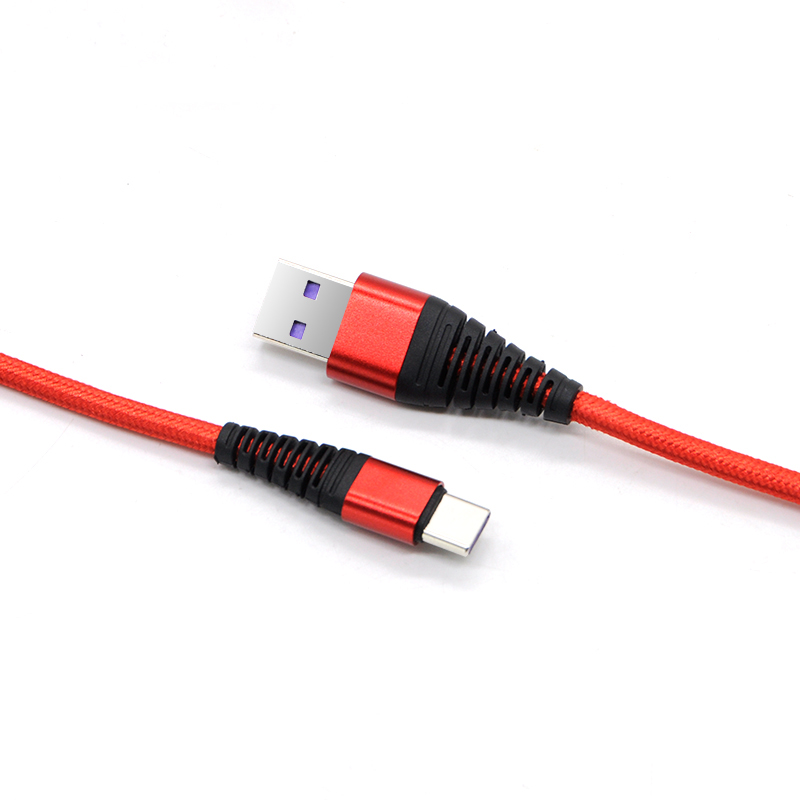 Meilleure vente en nylon tressé TYPE C câble usb à charge rapide câble de chargeur USB C pour téléphones Android 